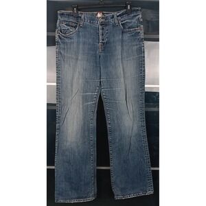 Vintage Made in USA Lucky Brand Easy Rider‎ Button Fly 14/32 ~ PERFECT WASH